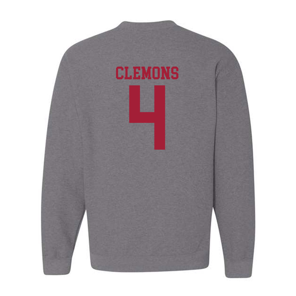 WSU - NCAA Football : Darrius Clemons - Classic Fashion Shersey Crewneck Sweatshirt-1