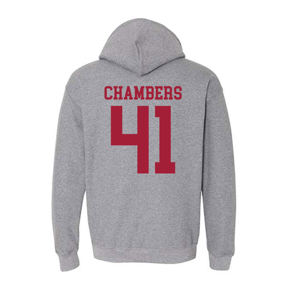 WSU - NCAA Baseball : Bryce Chambers - Classic Fashion Shersey Hooded Sweatshirt-1