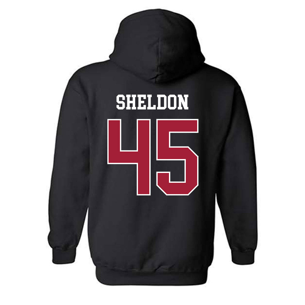 WSU - NCAA Baseball : Austin Sheldon - Sports Shersey Hooded Sweatshirt-1