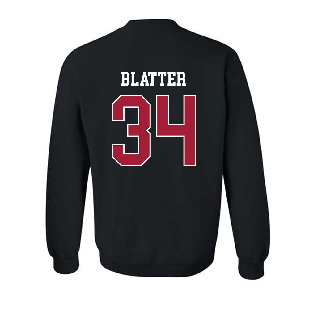 WSU - NCAA Baseball : Brock Blatter - Sports Shersey Crewneck Sweatshirt-1