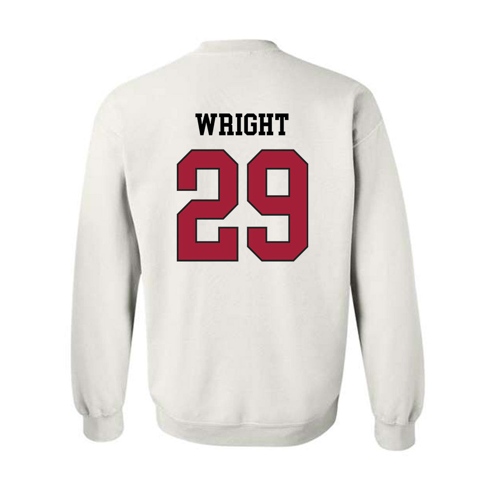 WSU - NCAA Football : Erimus Wright - Sports Shersey Crewneck Sweatshirt-1