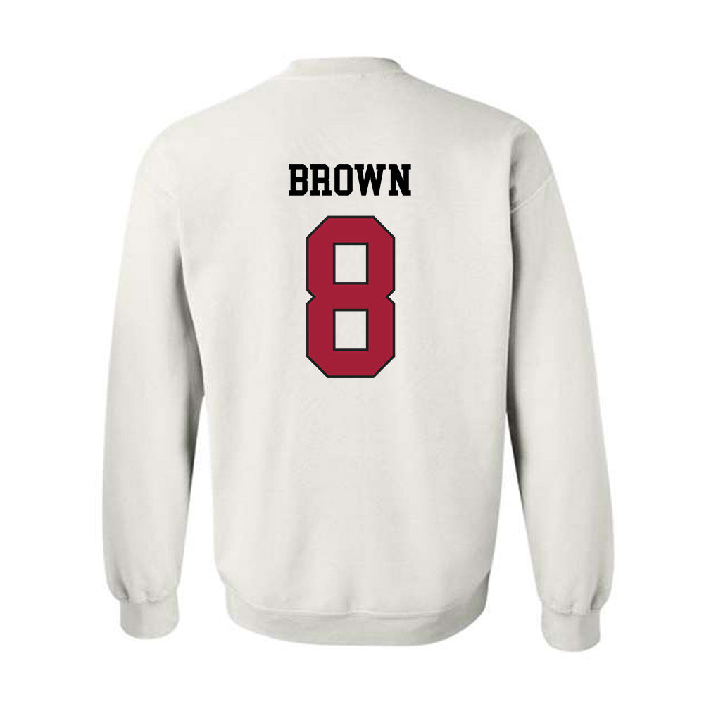 WSU - NCAA Football : Nylan Brown - Sports Shersey Crewneck Sweatshirt-1