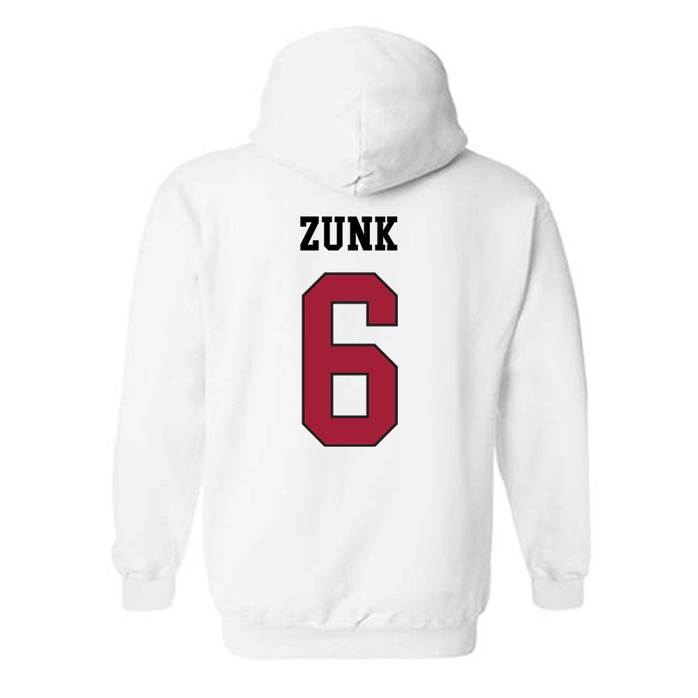 WSU - NCAA Football : Linus Zunk - Sports Shersey Hooded Sweatshirt-1