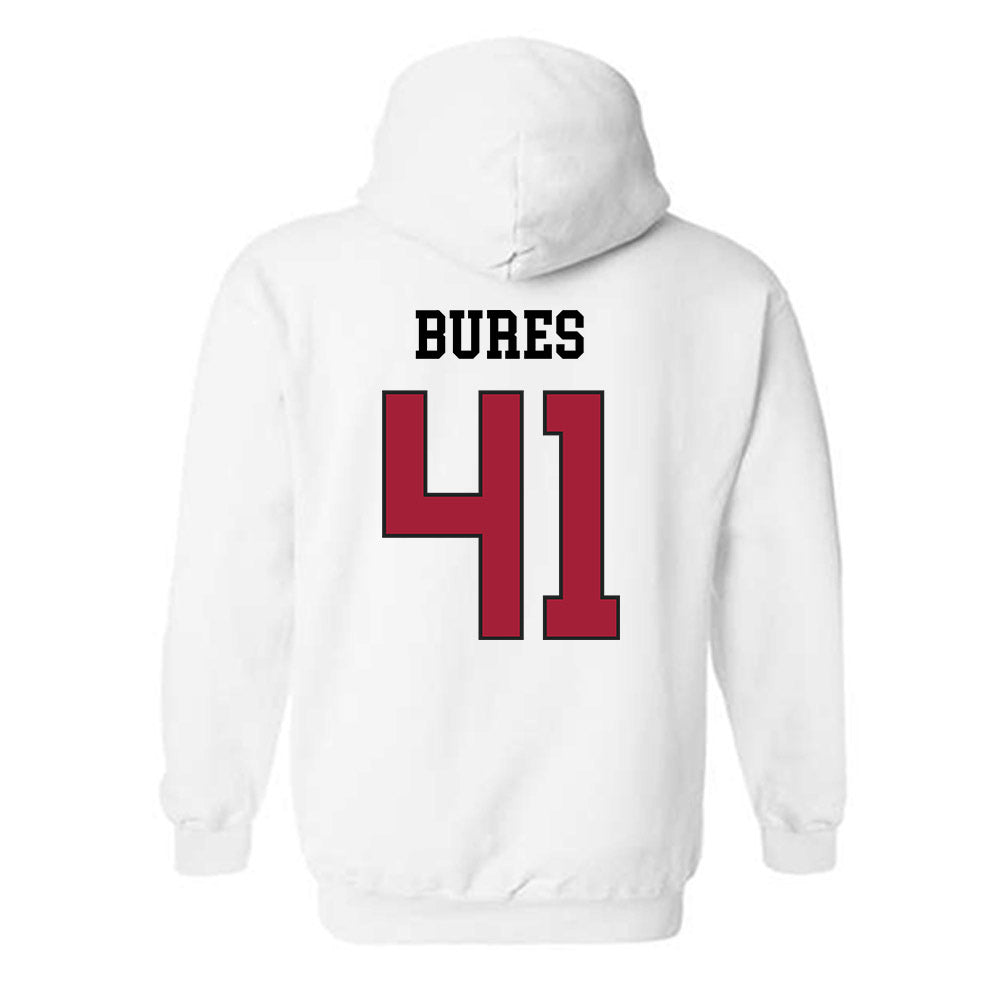 WSU - NCAA Football : Sean Bures - Sports Shersey Hooded Sweatshirt-1