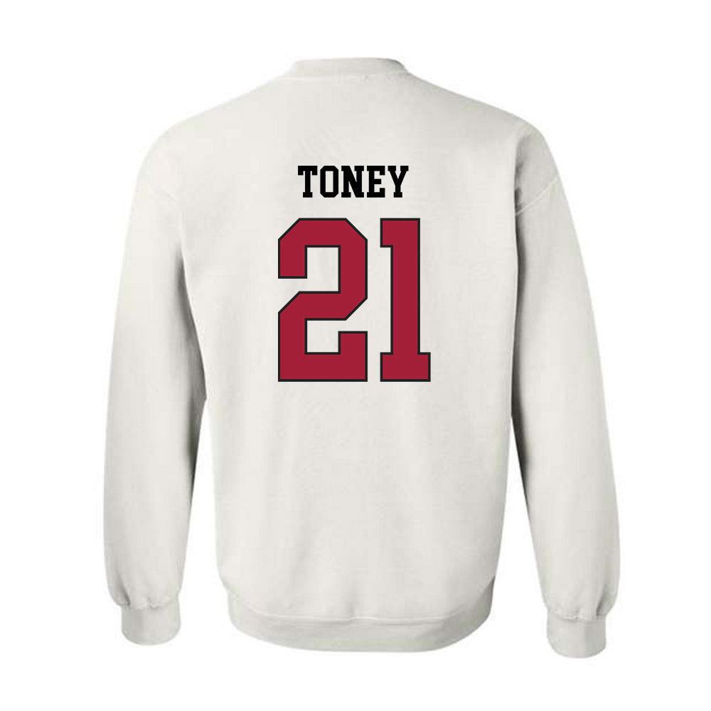 WSU - NCAA Football : CJ Toney - Sports Shersey Crewneck Sweatshirt-1