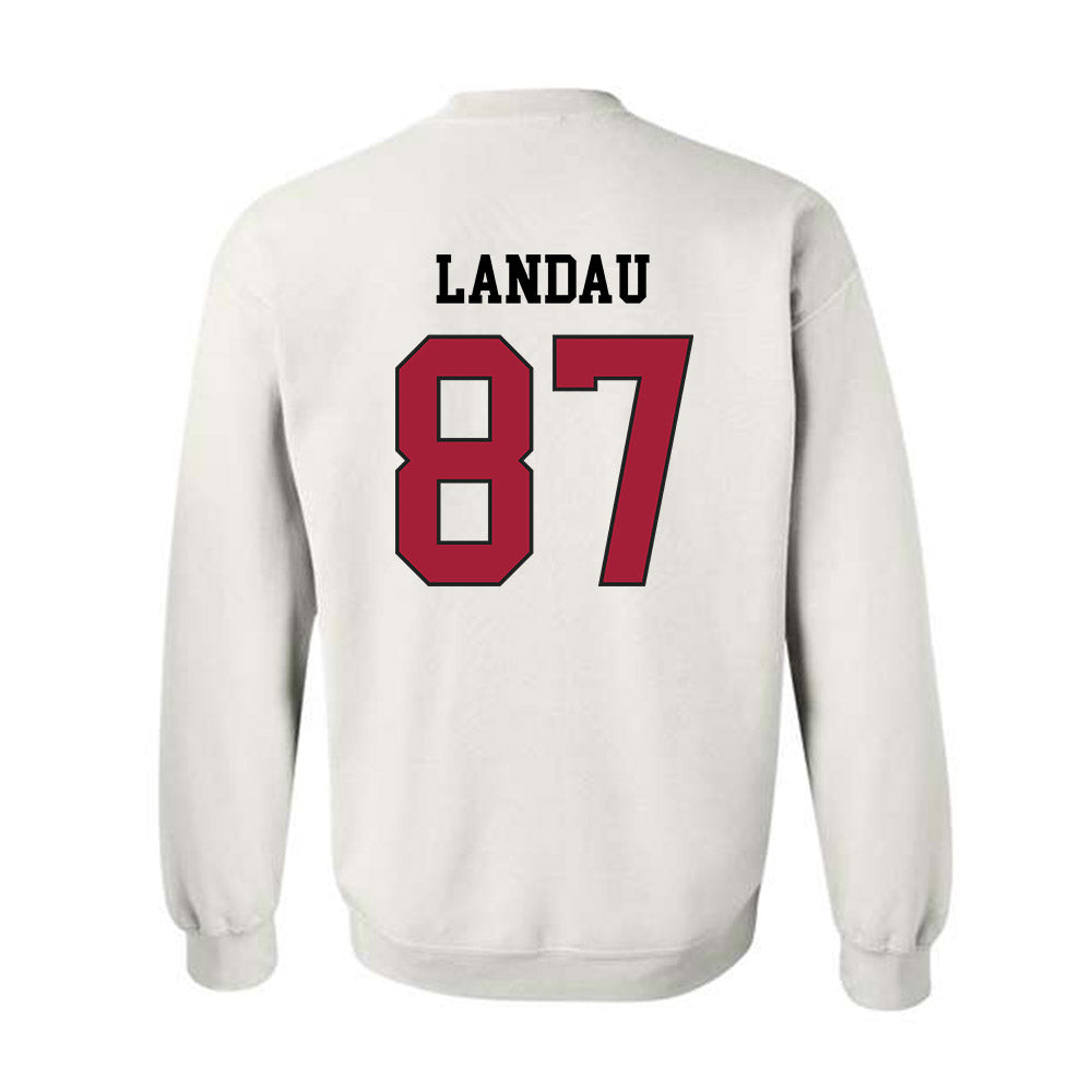 WSU - NCAA Football : Cash Landau - Sports Shersey Crewneck Sweatshirt-1