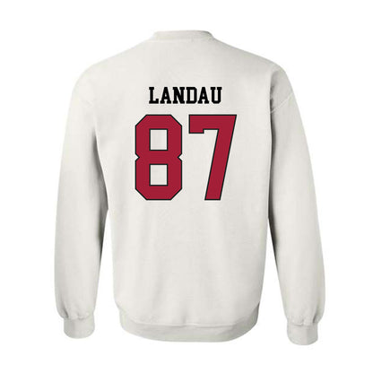 WSU - NCAA Football : Cash Landau - Sports Shersey Crewneck Sweatshirt-1