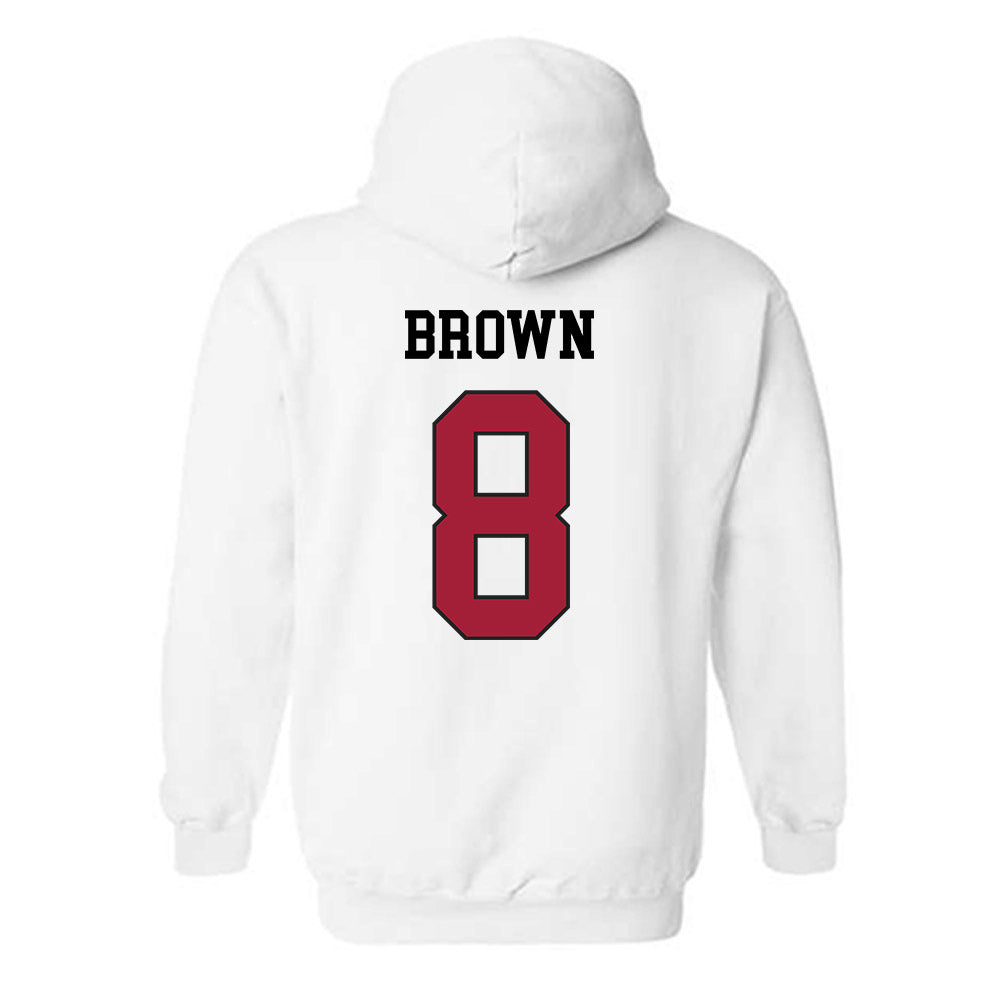 WSU - NCAA Football : Nylan Brown - Sports Shersey Hooded Sweatshirt-1