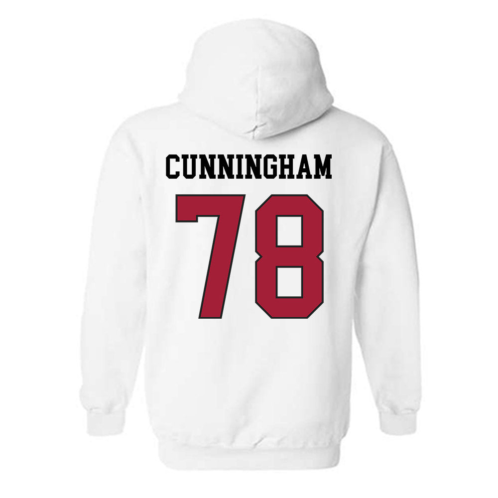 WSU - NCAA Football : Jorden Cunningham - Sports Shersey Hooded Sweatshirt-1