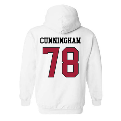 WSU - NCAA Football : Jorden Cunningham - Sports Shersey Hooded Sweatshirt-1