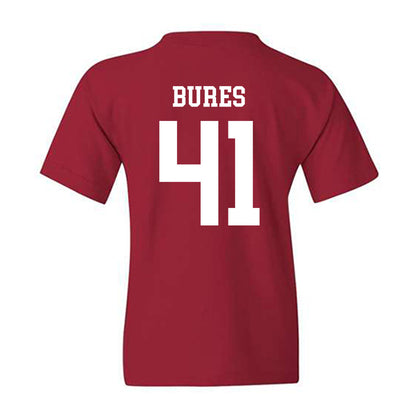 WSU - NCAA Football : Sean Bures - Sports Shersey Youth T-Shirt-1