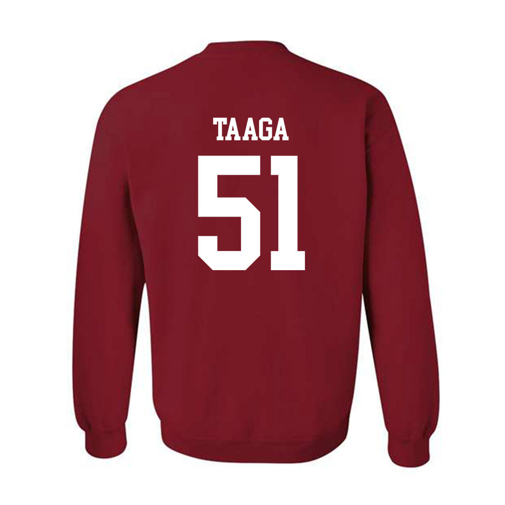 WSU - NCAA Football : Lolo Taaga - Sports Shersey Crewneck Sweatshirt-1