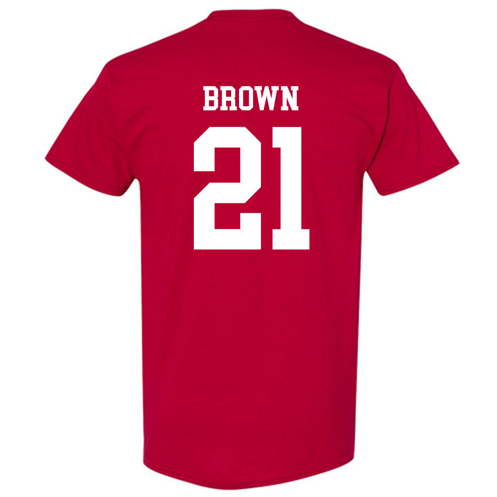 WSU - NCAA Football : Keith Brown - Sports Shersey T-Shirt-1