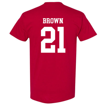 WSU - NCAA Football : Keith Brown - Sports Shersey T-Shirt-1