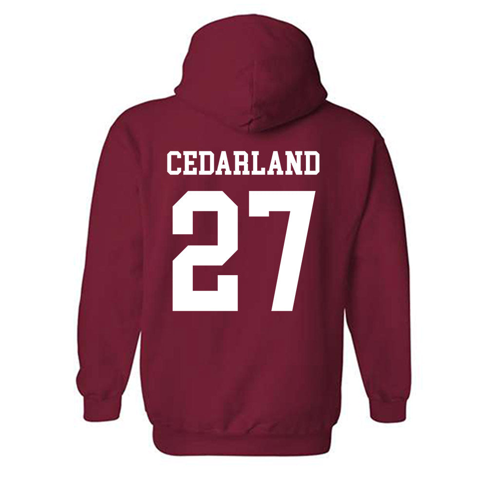 WSU - NCAA Football : Hudson Cedarland - Sports Shersey Hooded Sweatshirt