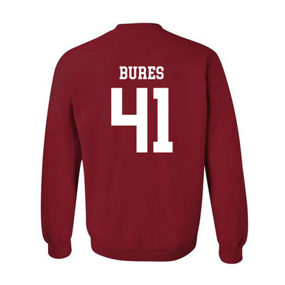 WSU - NCAA Football : Sean Bures - Sports Shersey Crewneck Sweatshirt-1