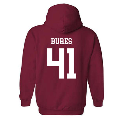 WSU - NCAA Football : Sean Bures - Sports Shersey Hooded Sweatshirt-1