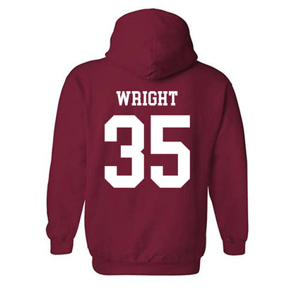 WSU - NCAA Football : Erimus Wright - Sports Shersey Hooded Sweatshirt-1