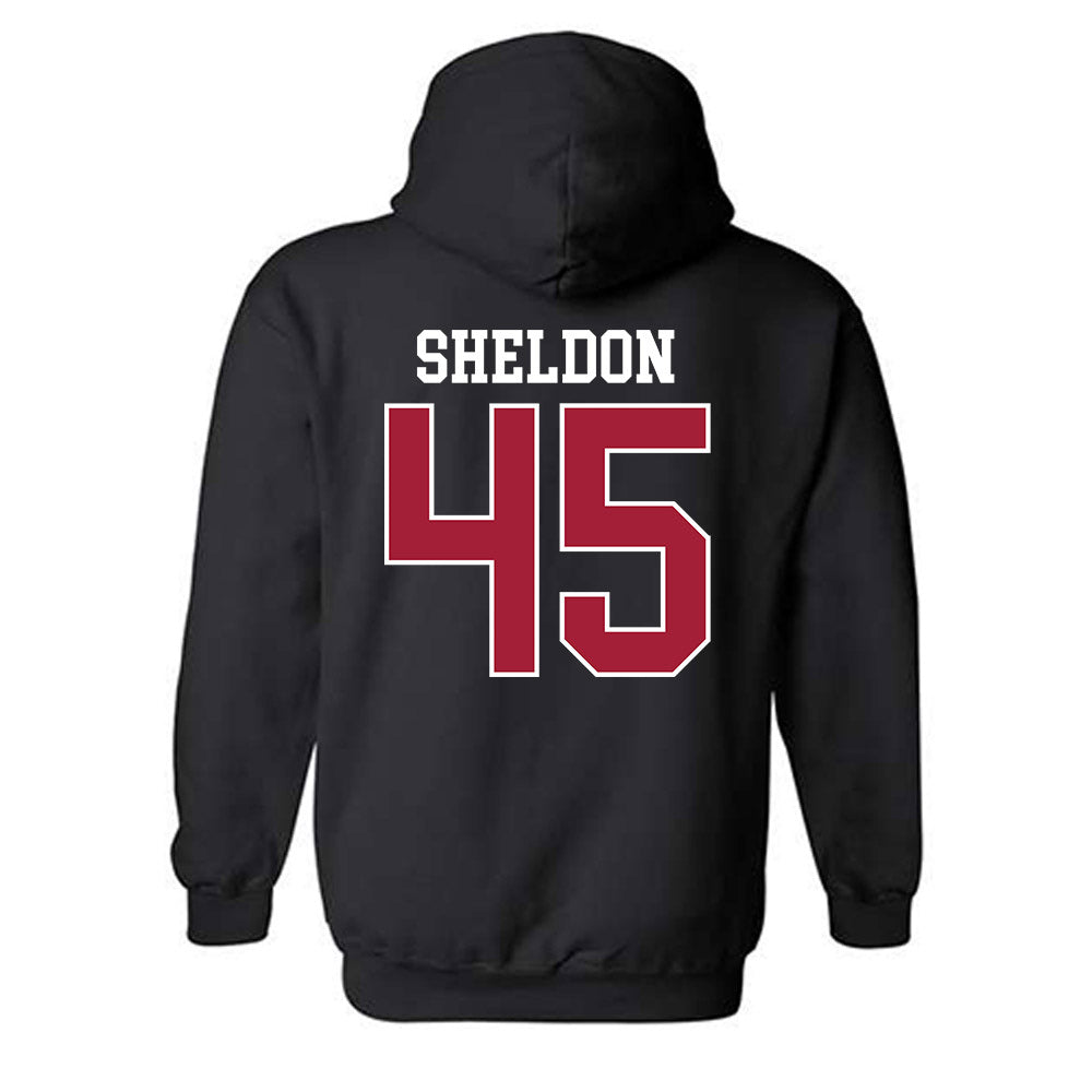 WSU - NCAA Baseball : Austin Sheldon - Sports Shersey Hooded Sweatshirt-1