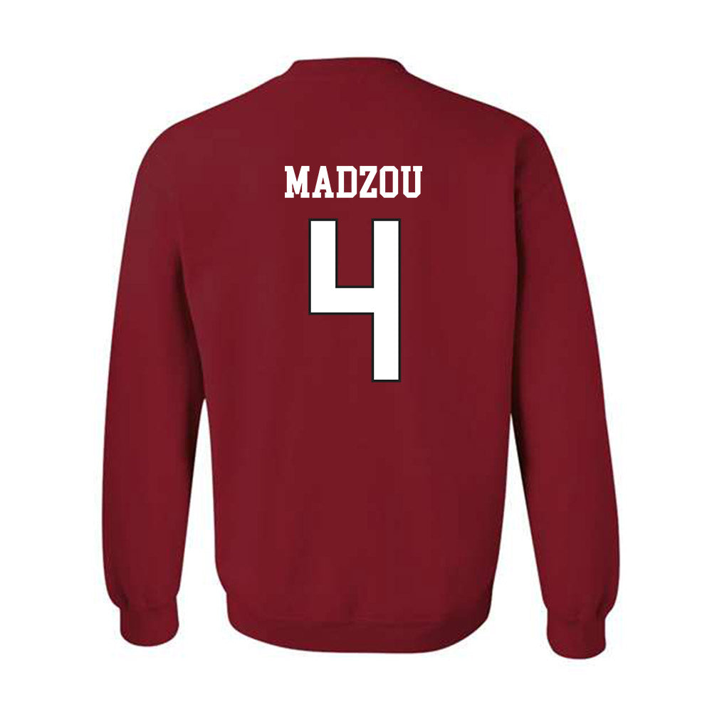 WSU - NCAA Men's Basketball : Brunel Madzou - Sports Shersey Crewneck Sweatshirt-1