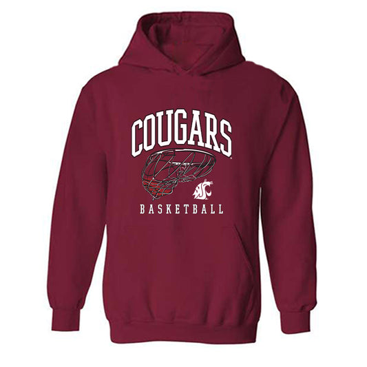 WSU - NCAA Men's Basketball : Jaylen Harrell - Sports Shersey Hooded Sweatshirt-0