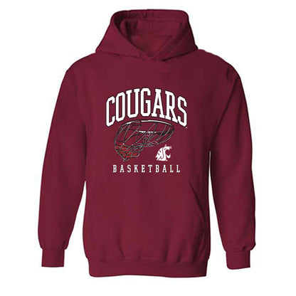 WSU - NCAA Men's Basketball : Dominik Robinson - Sports Shersey Hooded Sweatshirt-0