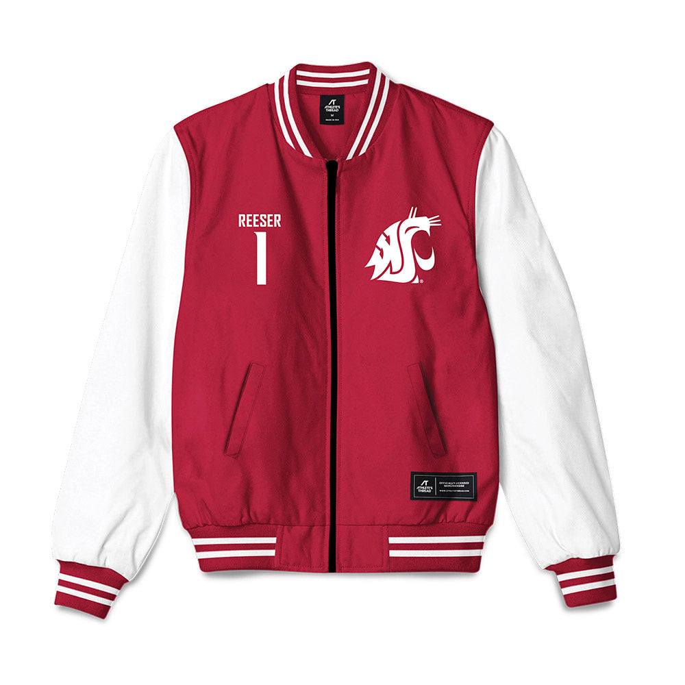 WSU - NCAA Baseball : Gage Reeser - Bomber Jacket-0