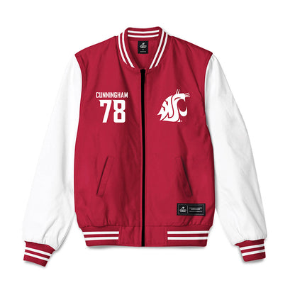 WSU - NCAA Football : Jorden Cunningham - Bomber Jacket-0