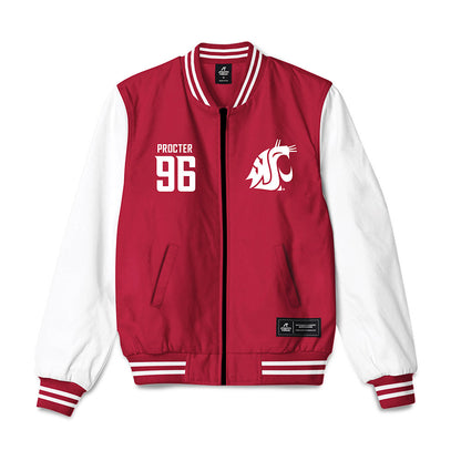 WSU - NCAA Football : Jack Procter - Bomber Jacket-0