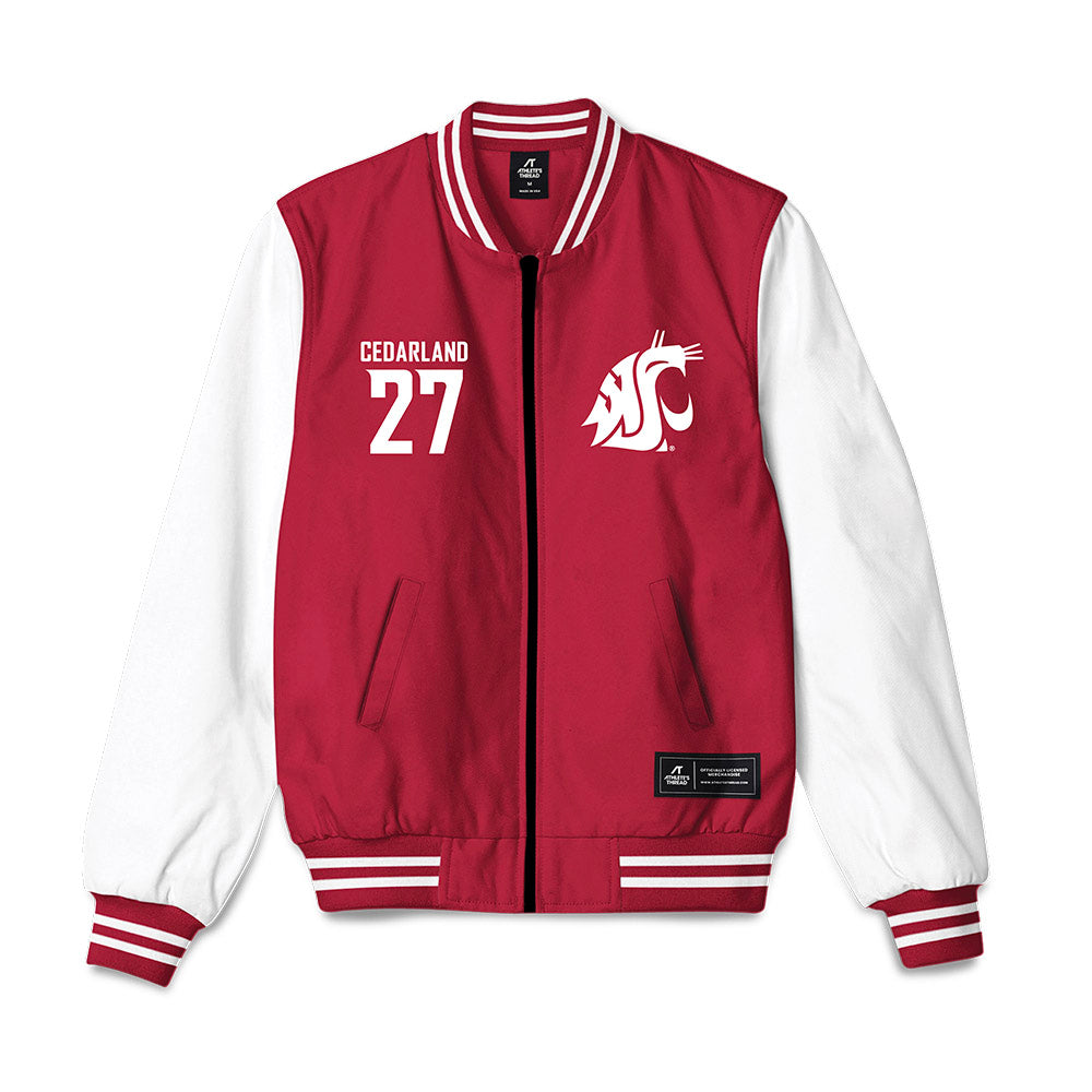 WSU - NCAA Football : Hudson Cedarland - Bomber Jacket