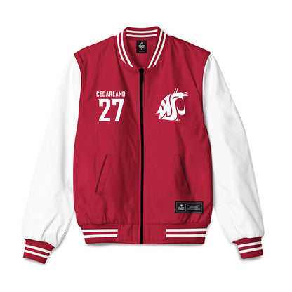 WSU - NCAA Football : Hudson Cedarland - Bomber Jacket