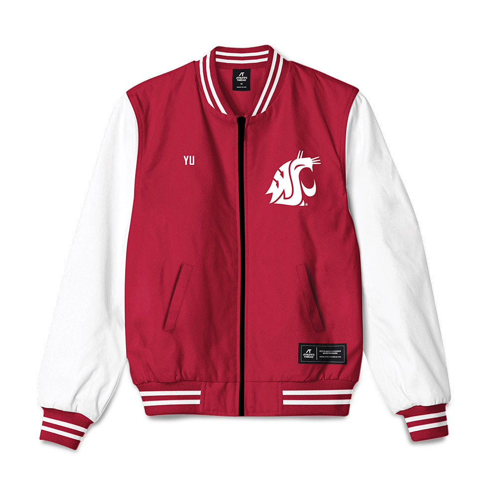 WSU - NCAA Baseball : Marwin Yu - Bomber Jacket-0