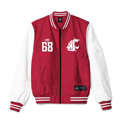 WSU - NCAA Football : Christopher Lino - Bomber Jacket-0