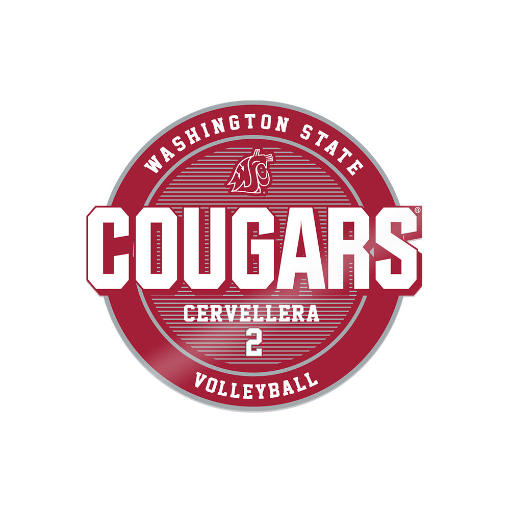 WSU - NCAA Women's Volleyball : Madyn Cervellera - Sticker-0