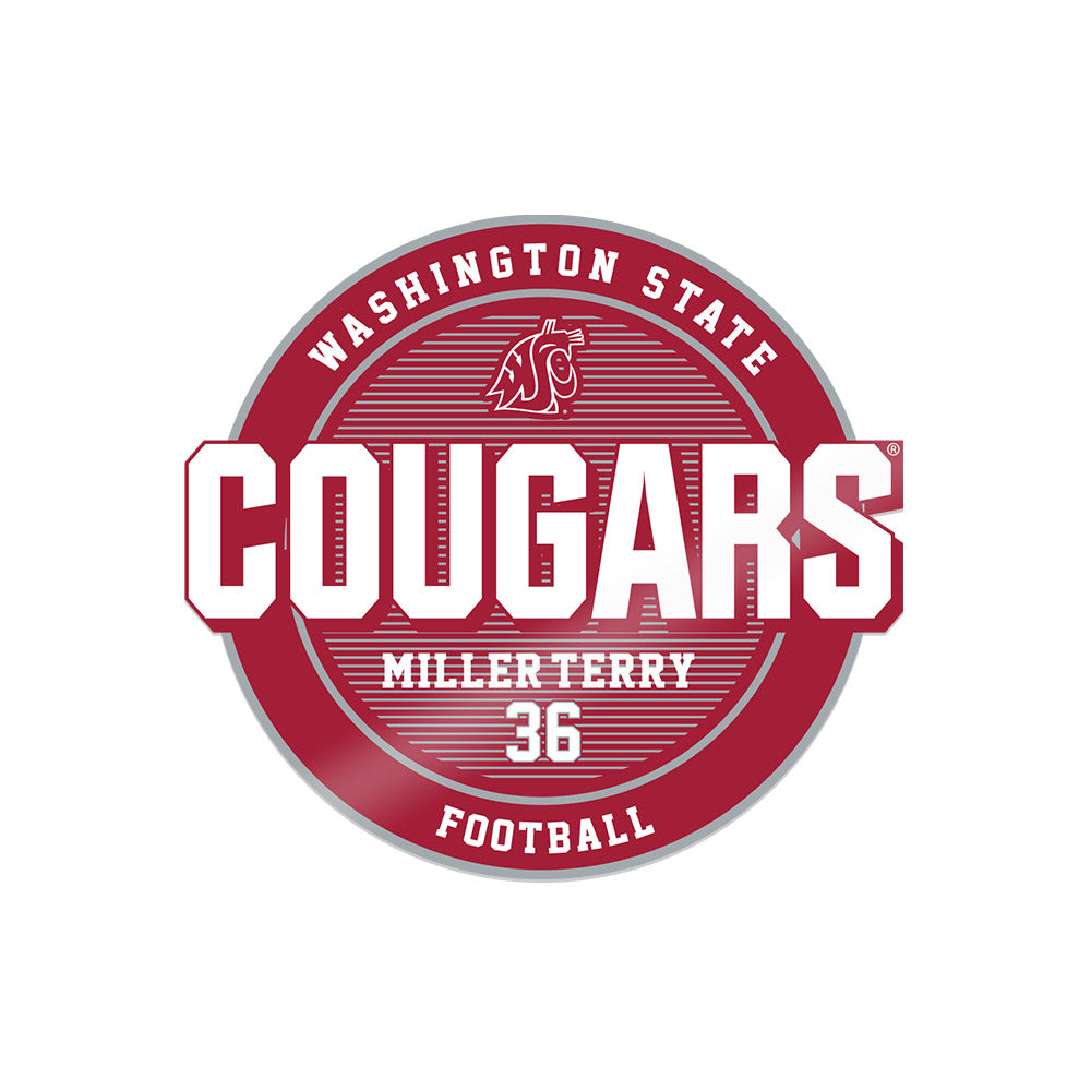 WSU - NCAA Football : Kenny Miller-Terry - Sticker-0