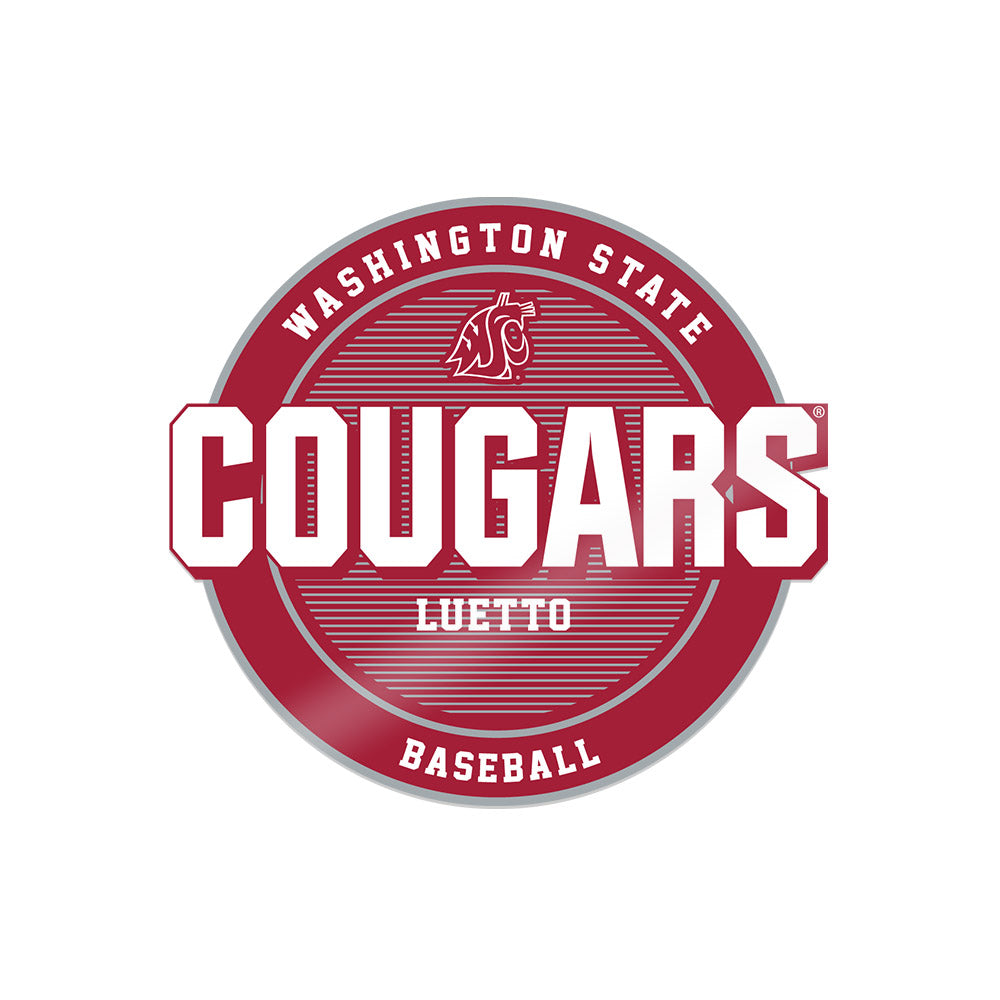 WSU - NCAA Baseball : Conner Luetto - Sticker-0