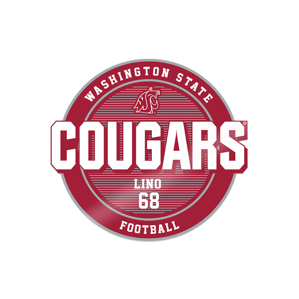 WSU - NCAA Football : Christopher Lino - Sticker-0