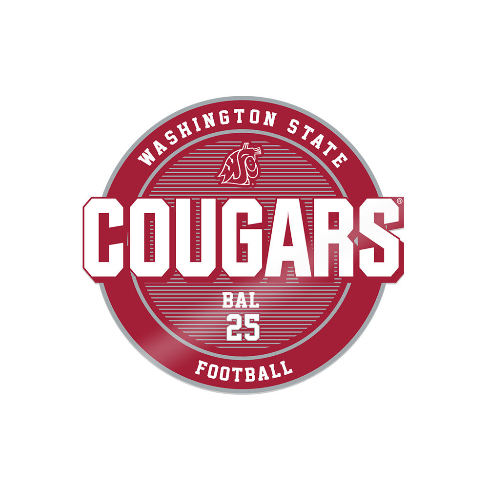 WSU - NCAA Football : Jackquintin Bal - Sticker-0