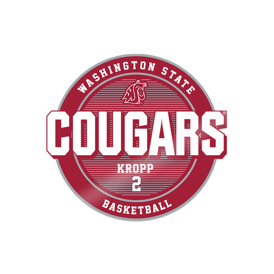 WSU - NCAA Men's Basketball : Tyler Kropp - Sticker-0