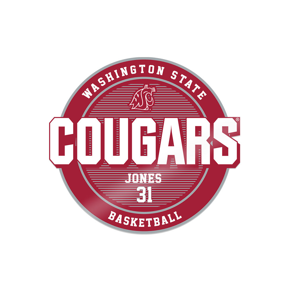 WSU - NCAA Men's Basketball : Casey Jones - Sticker-0