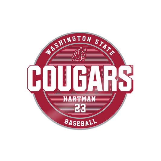 WSU - NCAA Baseball : Max Hartman - Sticker-0