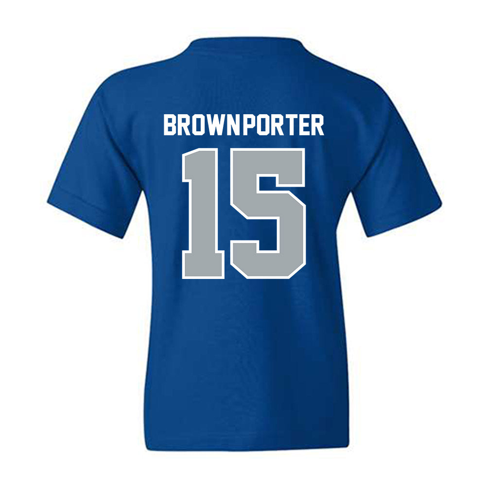 CNU - NCAA Football : Makari Brown-Porter - Classic Shersey Youth T-Shirt-1