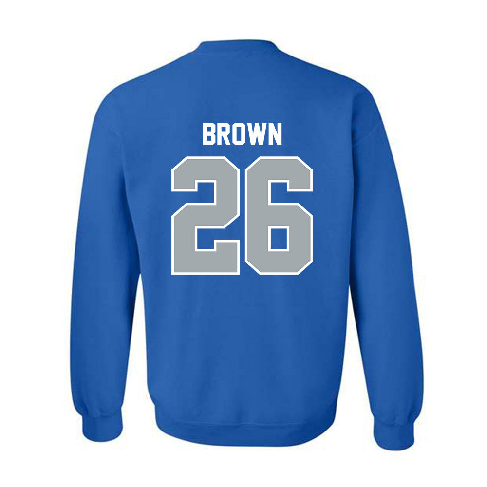 CNU - NCAA Football : Zaliak Brown - Classic Shersey Crewneck Sweatshirt-1