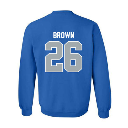 CNU - NCAA Football : Zaliak Brown - Classic Shersey Crewneck Sweatshirt-1