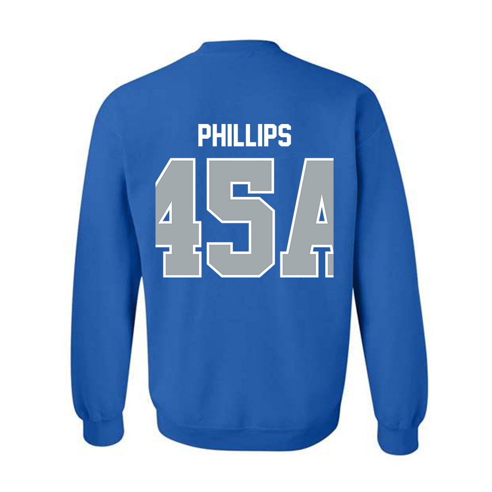 CNU - NCAA Football : Thomas Phillips - Classic Shersey Crewneck Sweatshirt-1