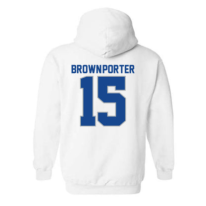CNU - NCAA Football : Makari Brown-Porter - Classic Shersey Hooded Sweatshirt-1