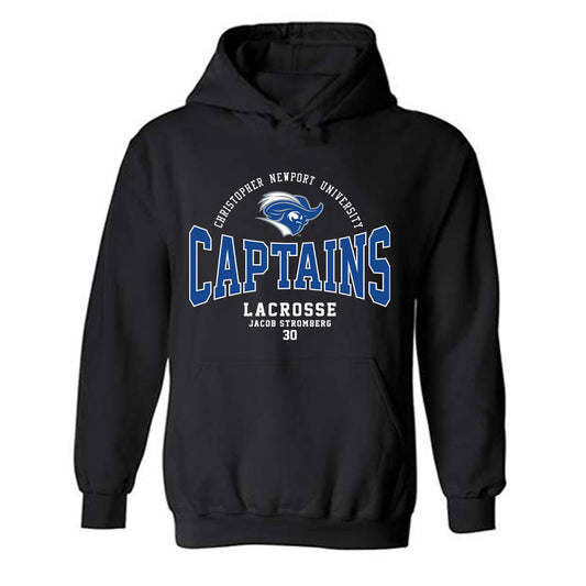 CNU - NCAA Men's Lacrosse : Jacob Stromberg - Classic Fashion Shersey Hooded Sweatshirt-0