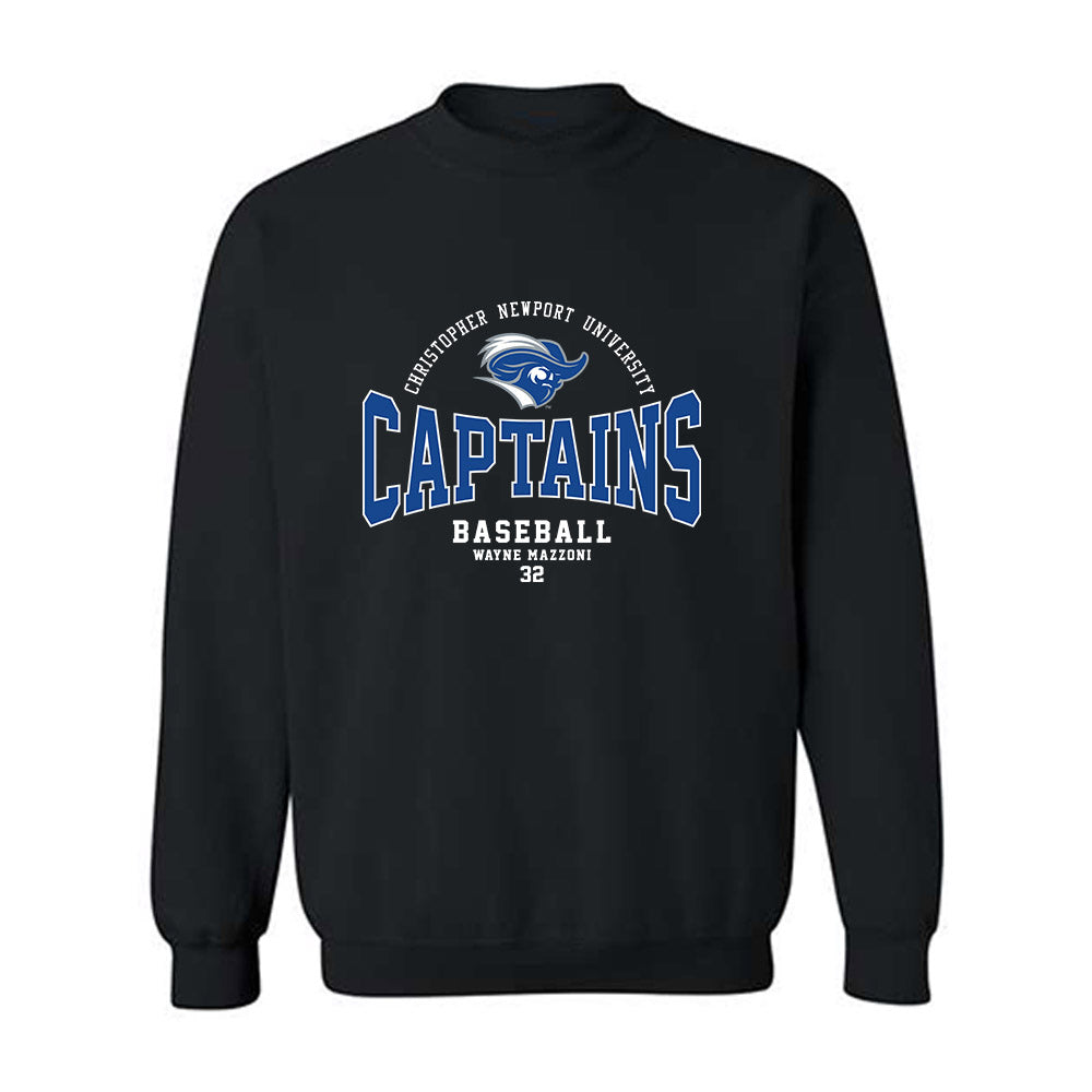 CNU - NCAA Baseball : Wayne Mazzoni - Classic Fashion Shersey Crewneck Sweatshirt-0