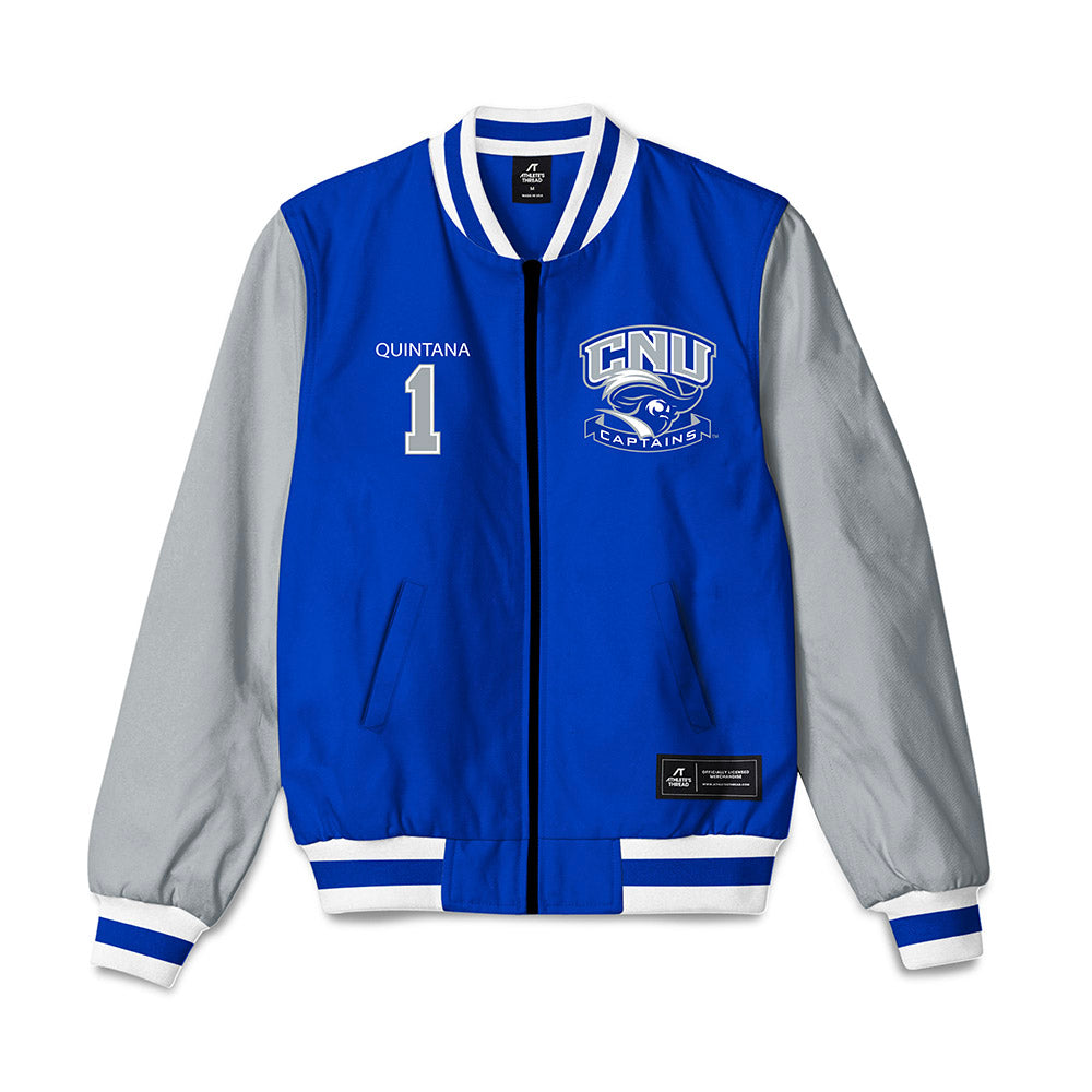 CNU - NCAA Men's Lacrosse : Sebastian Quintana - Bomber Jacket-0