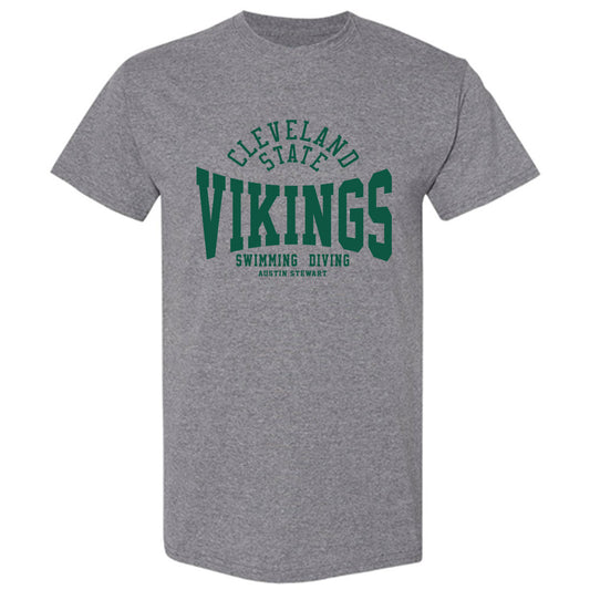 Cleveland State - NCAA Men's Swimming & Diving : Austin Stewart - Classic Fashion Shersey T-Shirt-0